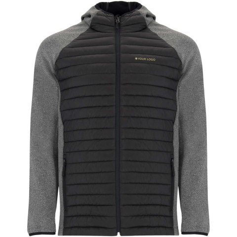 Minsk hybrydowa ocieplana kurtka unisex czarny, ołowiowy