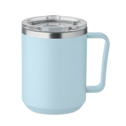 Kubek z 2 ściankami 400 ml baby blue