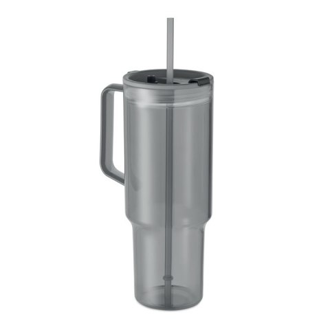 Kubek z RPET 1200ml przezroczysty szary