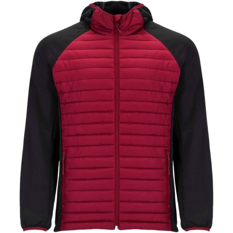 Minsk hybrydowa ocieplana kurtka unisex czerwony, czarny