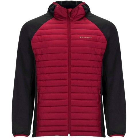 Minsk hybrydowa ocieplana kurtka unisex czerwony, czarny
