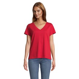 REGENT V T-SHIRT WOMEN Czerwony S (S04766-RD-S)