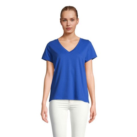 REGENT V T-SHIRT WOMEN Niebieski XXL (S04766-RB-XXL)