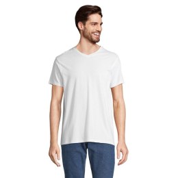 REGENT V V-NECK T-SHIRT Biały M (S04765-WH-M)