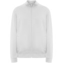 Ulan bluza unisex z zamkiem błyskawicznym na całej długości biały