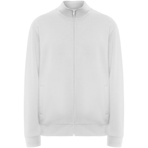 Ulan bluza unisex z zamkiem błyskawicznym na całej długości biały