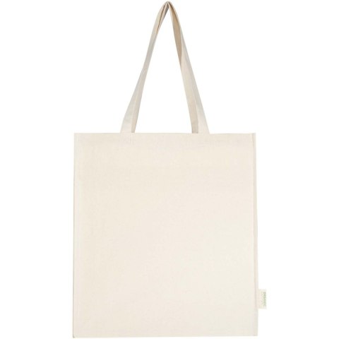 Odisha organiczna torba na zakupy z certyfikatem OCS o gramaturze 180 g/m² z pełnym dnem, 14 l naturalny