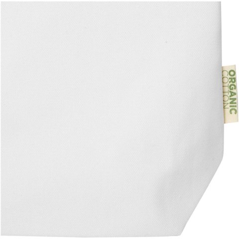 Odisha organiczna torba na zakupy z certyfikatem OCS o gramaturze 270 g/m², 10 l biały