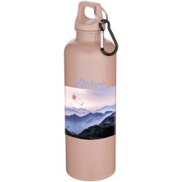 Oregon butelka na wodę o pojemności 750 ml z w jednolitym kolorze z karabińczykiem, wykonana z tworzyw sztucznych poch