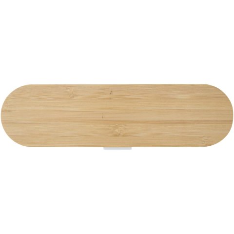 Runa zestaw sztućców z bambusową pokrywką biały