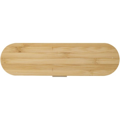 Runa zestaw sztućców z bambusową pokrywką ciemny piasek