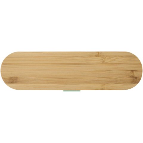 Runa zestaw sztućców z bambusową pokrywką miętowy zielony