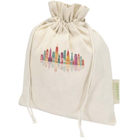 Odisha organiczna torba prezentowa z certyfikatem OCS o gramaturze 140 g/m² — 30 x 25 cm naturalny