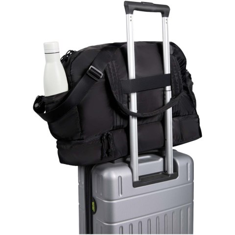 Puffer torba podróżna z certyfikatem GRS z recyklingu z izolowanym dnem, 30 l czarny