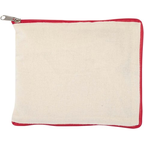 Sierra torba na zakupy z bawełny z recyklingu z certyfikatem GRS o gramaturze 140 g/m², 7 l naturalny, czerwony