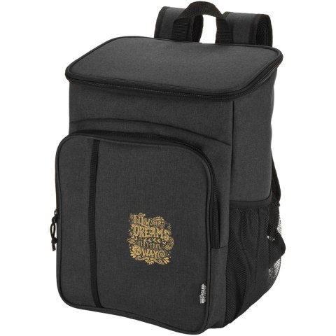 Tundra plecak termiczny z certyfikatem GRS z recyklingu z zestawem sztućców, 20 l melanż węglowy