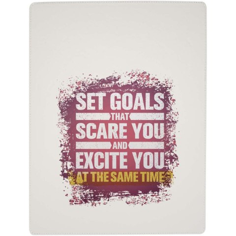 Clast podkładka A4 z zamknięciem magnetycznym i długopisem z certyfikatem RCS z recyklingu (czarny tusz) biały