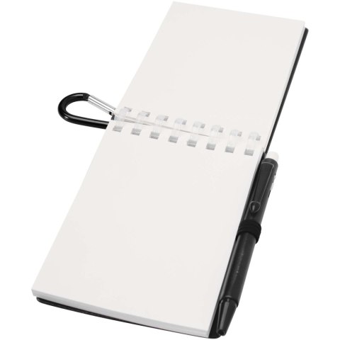 Lig Mini outdoorowy zestaw z notatnikiem w miękkiej okładce z tworzyw sztucznych pochodzących z recyklingu i długopise