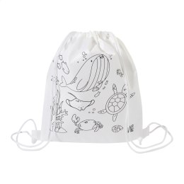 Worek ze sznurkiem do kolorowania RPET, morski