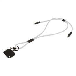 Smycz, uchwyt na telefon, kabel 60W RPET