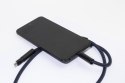 Smycz, uchwyt na telefon, kabel 60W RPET