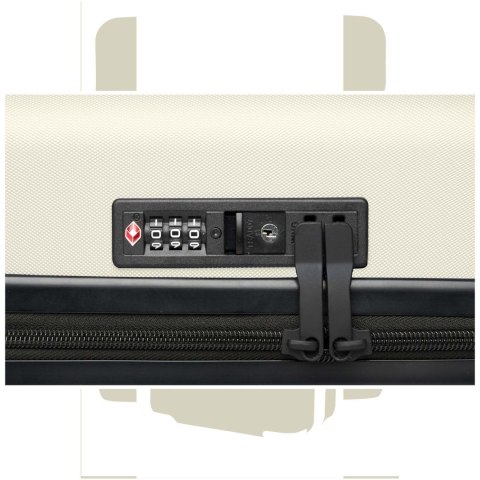 Rover twarda walizka na kółkach z tworzyw sztucznych pochodzących z recyklingu z certyfikatem GRS o wysokości 51 cm i