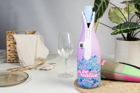 Pokrowiec chłodzący na butelkę wina RPET