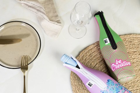 Pokrowiec chłodzący na butelkę wina RPET