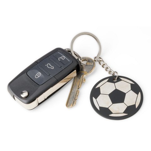 Okrągły brelok do kluczy "piłka nożna"