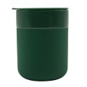 Kubek ceramiczny Caldo 370 ml, ciemny zielony
