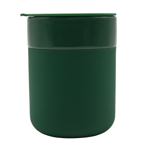 Kubek ceramiczny Caldo 370 ml, ciemny zielony