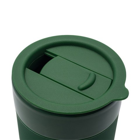 Kubek ceramiczny Caldo 370 ml, ciemny zielony