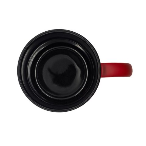 Kubek ceramiczny Velluto 350 ml, czerwony