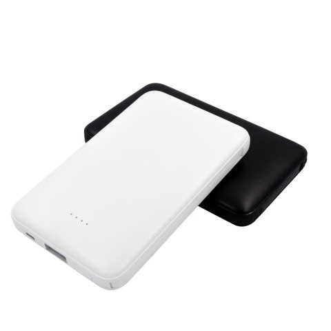 Power bank 5000 mAh ze zintegrowanymi kablami, adapter w komplecie | Presley
