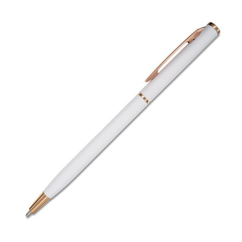 Długopis aluminiowy Lumina, biały