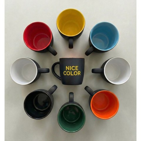 Kubek ceramiczny Esla 345 ml, niebieski