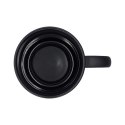 Kubek ceramiczny Velluto 350 ml, czarny