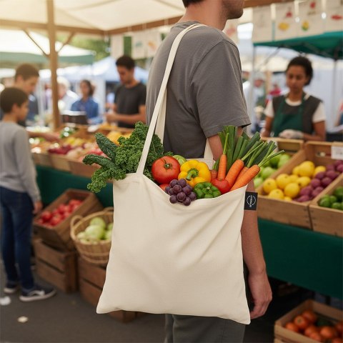 Torba z bawełny organicznej na zakupy B'RIGHT | Aidan