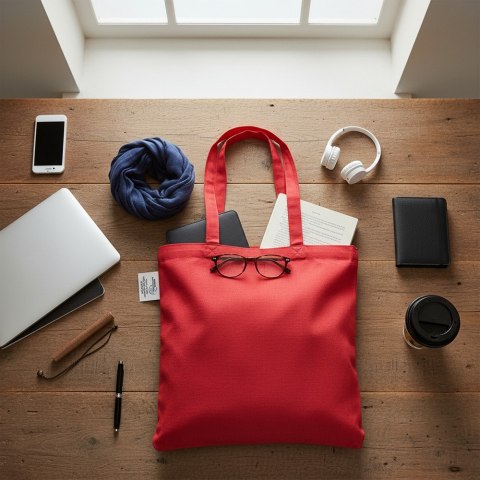 Torba z bawełny z recyklingu i poliestru z recyklingu na zakupy B'RIGHT | Porter