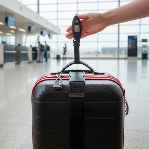 Zestaw podróżny Mauro Conti, cyfrowa waga do bagażu, pas do walizki, kłódka podróżna | Abigail