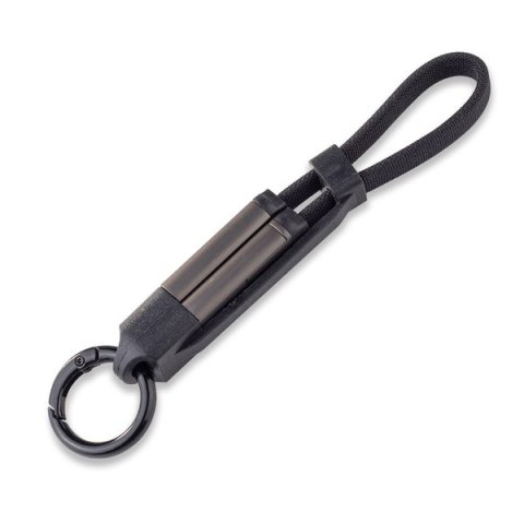 Zestaw upominkowy z kablem USB 2w1 Davos, czarny