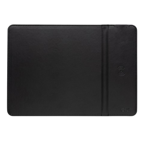 Podkładka pod mysz Swiss Peak, ładowarka bezprzewodowa 10W, PU z recyklingu