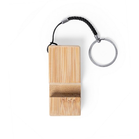 Bambusowy brelok do kluczy, stojak na telefon
