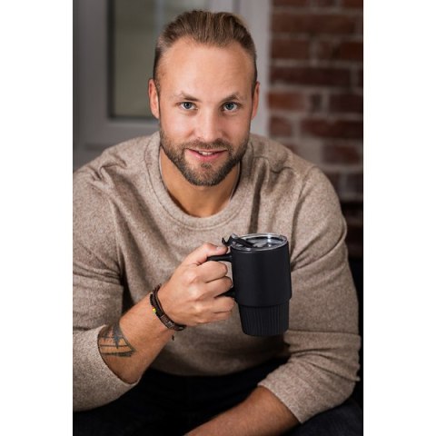 Kubek ceramiczny Azzurro 440 ml, granatowy