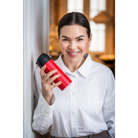 Kubek próżniowy Bergen 340 ml, czerwony