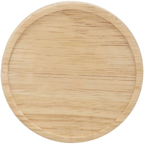Ceramiczny kubek Hearth z drewnianym wiekiem/spodeczkiem czarny, czerwony (10046602)