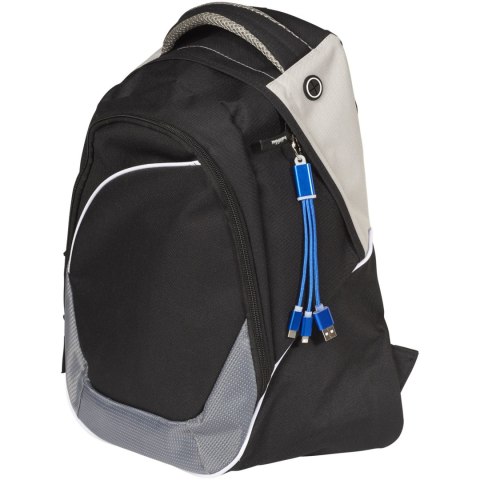 Kabel do ładowania 3w1 Metal z kółkiem na klucze królewski niebieski (13496102)