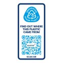 Bidon H2O Eco o pojemności 650 ml z wieczkiem zaciskowym czerwony, biały