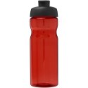 Bidon H2O Eco o pojemności 650 ml z wieczkiem zaciskowym czerwony, czarny (21009797)