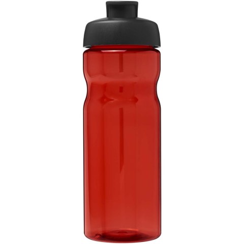 Bidon H2O Eco o pojemności 650 ml z wieczkiem zaciskowym czerwony, czarny (21009797)